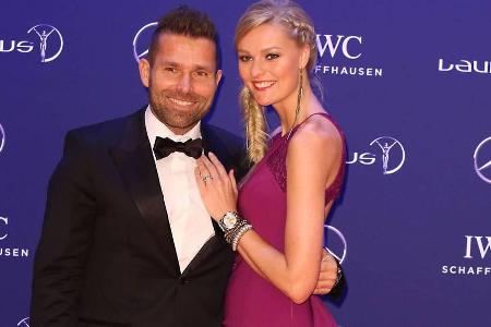 Hannes Arch und Miriam Höller bei den Laureus World Sports Awards im April 2016 in Berlin