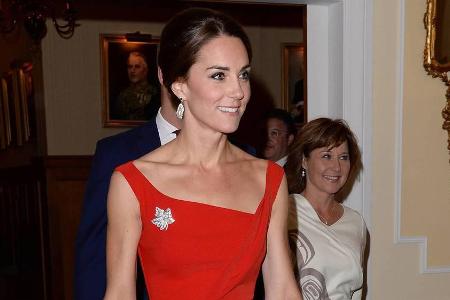 Herzogin Kate beim abendlichen Empfang im Government House, British Columbia
