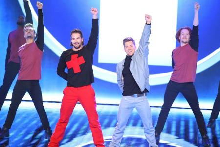 Benedikt 'Bene' Mayr (vorne l.) und Philipp Boy (vorne r.) werden mit 