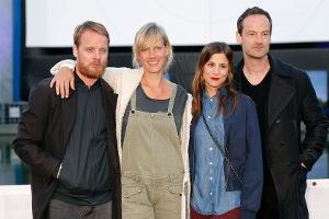 Die Dortmunder "Tatort"-Kommissare Stefan Konarske, Anna Schudt, Aylin Tezel und Jörg Hartmann