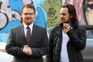 "Nicht mein Tag": Gelegenheitsgangster Nappo (Moritz Bleibtreu) und seine Geisel Till (Axel Stein, l.) stoßen bei ihrer Fluc...