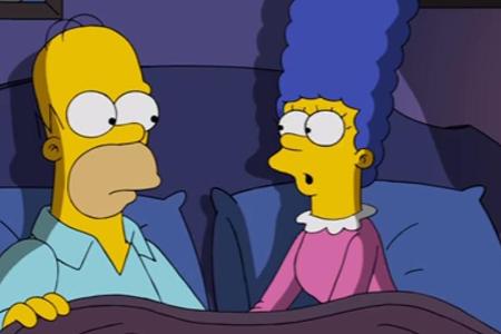 Homer und Marge diskutieren über die US-Präsidentschaftswahl