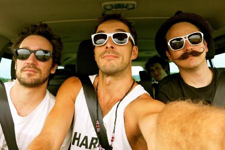 Max Alberti (M.) mit seinen Band-Kollegen von Jamaram