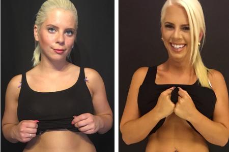 Vorher-Nachher-Vergleich: Jenny Frankhauser hat sich ihre Traumfigur hart erarbeitet