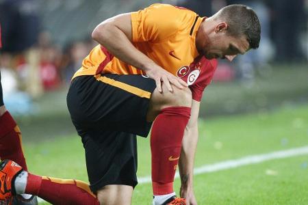 Podolski verletzt sich bei Galatasarays Supercup-Erfolg