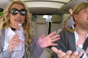 Britney Spears nahm beim legendären "Carpool Karaoke" neben James Corden Platz