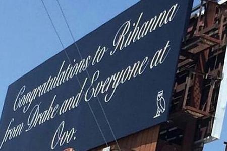 Diese Werbetafel hat Drake angemietet