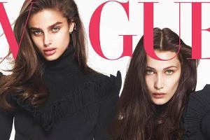 Bella Hadid (r.) und Taylor Hill zieren das Cover der französischen "Vogue"