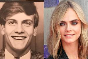 Charles Delevingne (l.) hat seiner Tochter Cara seine guten Gene vererbt