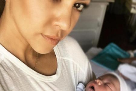 Dieses Foto entstand kurz nach Saints Geburt