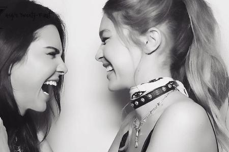 Kendall Jenner und Gigi Hadid verstehen sich privat sehr gut