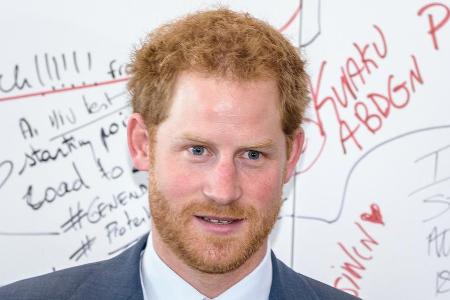 Prinz Harry im Juli auf den Spuren seiner Mutter Diana, bei der internationalen Aids-Konferenz in Südafrika