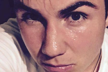 Verschwitztes Selfie