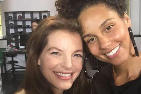 Yvonne Catterfeld konnte Alicia Keys treffen