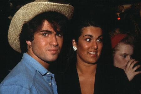 George Michael und seine Schwester Melanie auf einer Aufnahme aus den 80er-Jahren