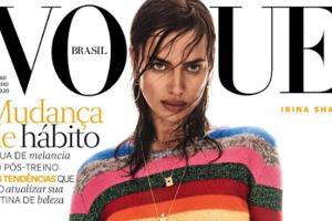 Eines von zwei Covern der neuen "Vogue Brasil" mit Irina Shayk