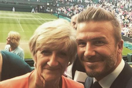 Von Ausflügen mit Mama Sandra postet der britische Ex-Fußballer gerne Bilder. Hier besuchen Mutter und Sohn das Tennisturnie...