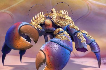 Krabbe Tamatoa mag zwar auf Glitzer stehen, doch man darf ihn keineswegs unterschätzen!