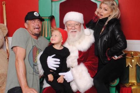 Fergies Ehemann Josh Duhamel scheint mehr Angst vor dem Weihnachtsmann zu haben als Söhnchen Axl mit seinen drei Jahren.