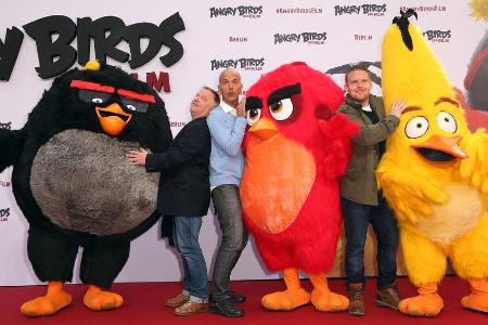 Axel Prahl, Christoph Maria Herbst und Axel Stein (v.l.n.r.) leihen den 