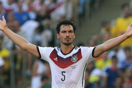 Mats Hummels im Trikot der deutschen Fußballnationalmannschaft