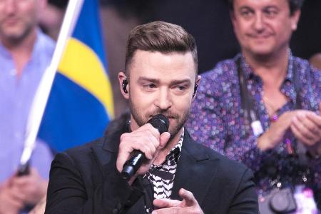 Justin Timberlake hielt eine kurze Ansprache an alle Teilnehmer des ESC