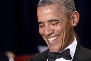 Bewies wieder einmal seinen Humor: Barack Obama