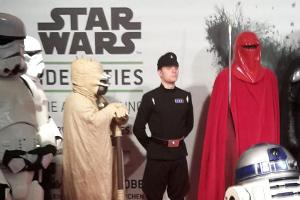 Bei der Eröffnung waren etliche "Star Wars"-Figuren vor Ort