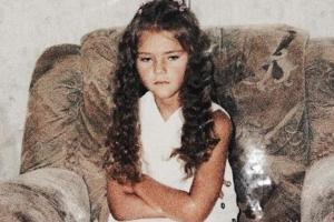 Gar nicht glücklich: Model Stefanie Giesinger auf einem alten Schnappschuss