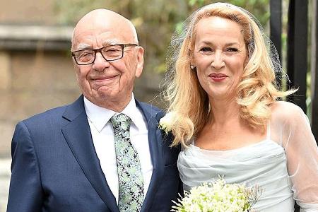 Jetzt auch mit dem Segen der Kirche: Ehepaar Rupert Murdoch und Jerry Hall