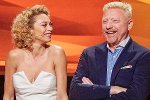 Tennislegende Boris Becker und seine Ehefrau Lilly traten beim "Paarduell XXL" gegen Anne Gesthuysen und Frank Plasberg an
