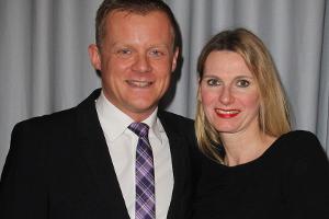 Marc Bator und seine Ehefrau Hellen 2013 bei der Hamburger Sportgala