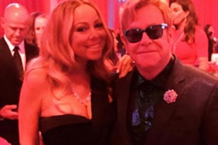 Mariah Carey feierte bei Elton John