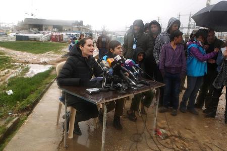 Angelina Jolie hat im Libanon über die Flüchtlingssituation gesprochen