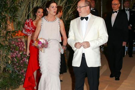 Caroline von Hannover und Prinz Albert II. von Monaco beim 