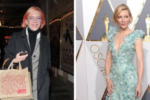 Cate Blanchetts neuer Look (l.) ist alles andere als glamourös