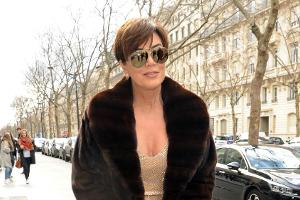 Kris Jenner im Pelzmantel während der Fashion Week in Paris: Echter Pelz gilt gemeinhin als modisches No-Go