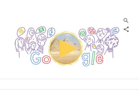 Das Google Doodle zum Internationalen Frauentag am 8. März