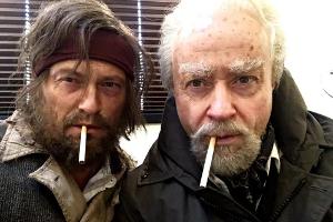 ALte Herren unter sich: Til Schweiger (l.) und Jan Josef Liefers