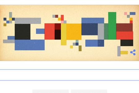 Ein künstlerisches Google Doodle für Sophie Taeuber-Arp