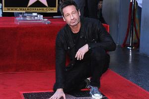 David Duchovny kurz nach der Enthüllung seines Hollywood-Sterns