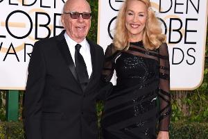 Jerry Hall und Rupert Murdoch bei den Golden Globes