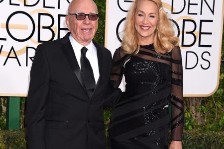 Jerry Hall und Rupert Murdoch bei den Golden Globes