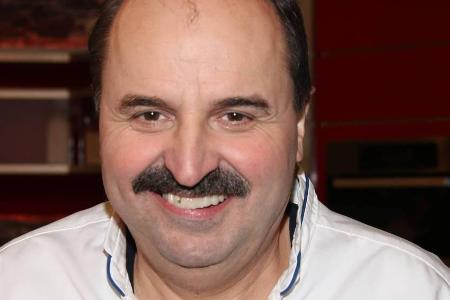 Johann Lafer bei einer Aufzeichnung der ZDF-Kochshow 