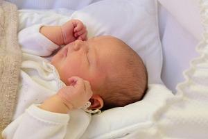 Der kleine Prinz Alexander von Schweden genießt ein königliches Schläfchen