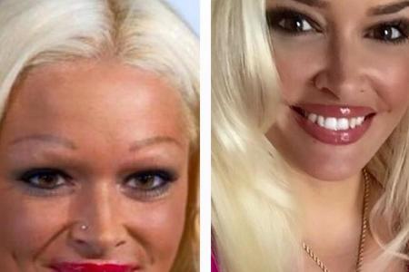 Daniela Katzenberger 2009 (l.) und 2026