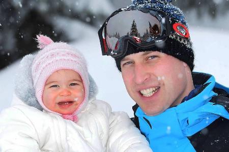 Charlotte und Prinz William im Winterurlaub