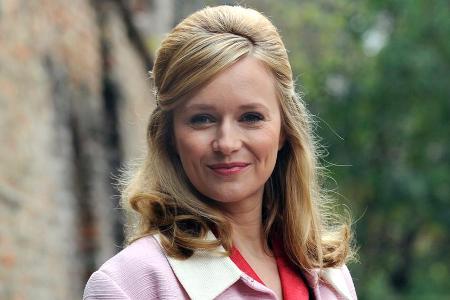 Stefanie Stappenbeck bei den Dreharbeiten zur 