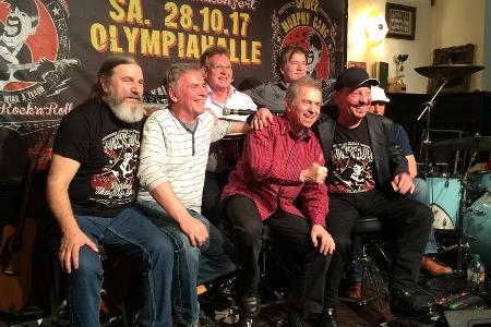 Die Spider Murphy Gang bei der Pressekonferenz am Donnerstag im Vereinsheim in München