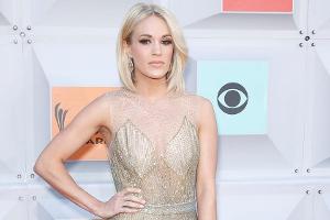 Magischer Auftritt: Sängerin Carrie Underwood in einem glitzernden, bodenlangen Kleid